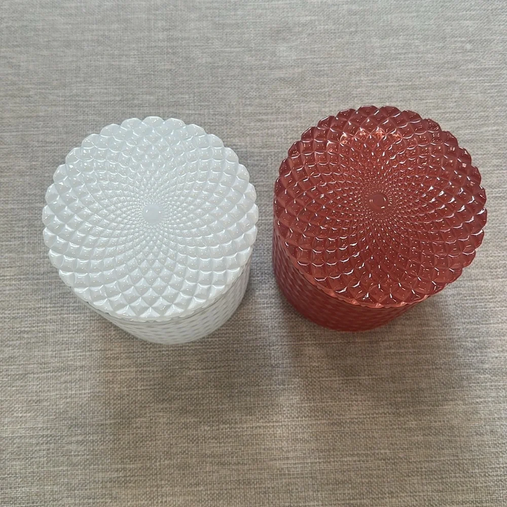❤️🤍 Set of Two Vintage Style Glass Bathroom Organizers